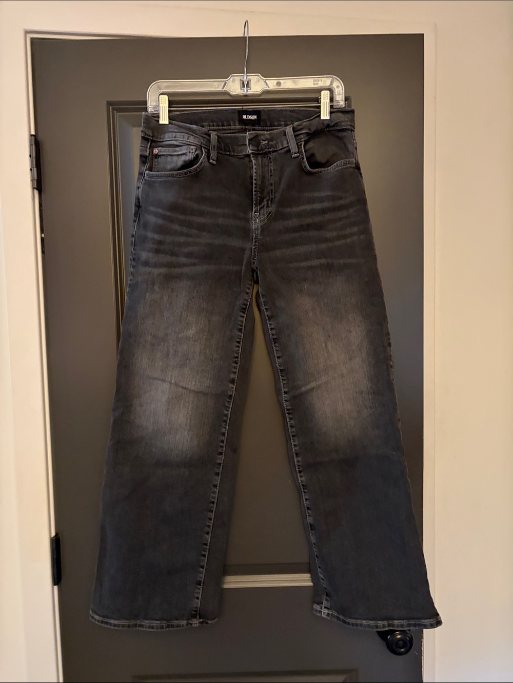 Hudson Jeans Men’s Black Faded Bootcut Jeans